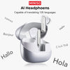 MINISO MS106 Bluetooth Earphones  AI Translator Earbuds TWS Ear Clip Sports Earphones Noise Reduction Wireless Headphones