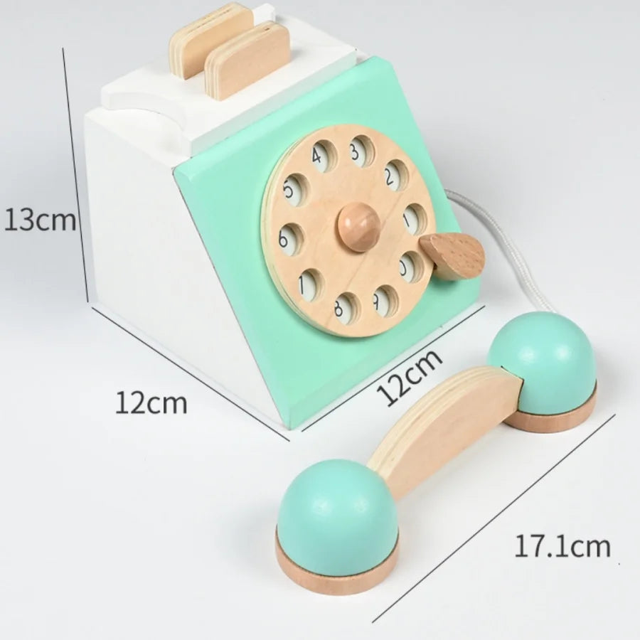 Children's simulated telephone, landline toy, baby model, early education, speaking, puzzle button, making phone calls