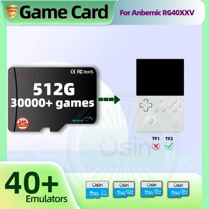 Game TF Card For Anbernic RG40XX V RG40XXV Plug&play Pre-install Retro Games PSP PS1 Memory Handheld Gaming SD Card System Card