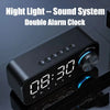 High Volume Bluetooth Speaker Portable Design Clock Function LED Alarm Clock Wireless Connectivity Super Bass