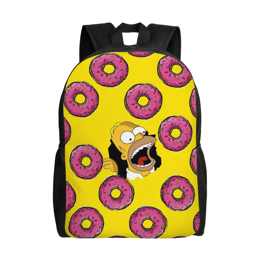 Cartoon The S-Simpsons  Women Backpack Mochila Fashion Children School Bag Laptop Rucksack Kids Large Capacity Travel Rucksack