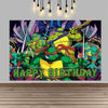 Teenage Mutant Ninja Turtles Happy Birthday Backdrop Banner Cartoon Theme Kids Boys Party Photo Background Decor Supplies