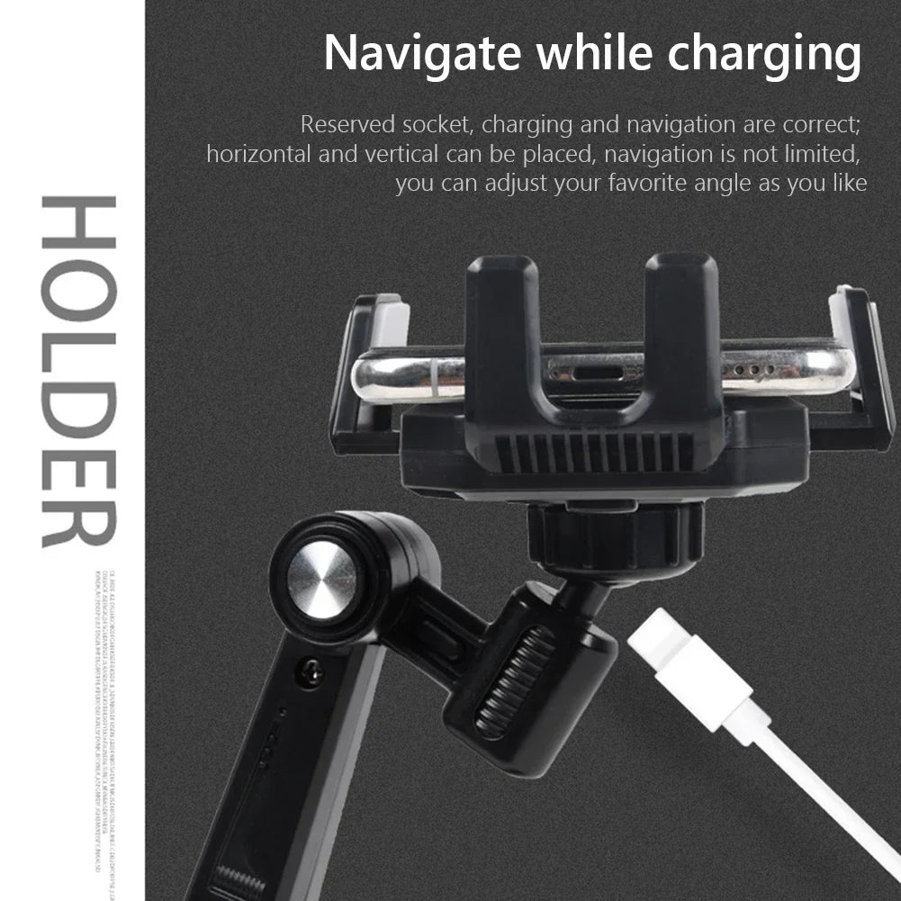 Car Phone Stand Armor 360° Rotatable Dashboard Mobile Unit Support Bracket with Phone Number Plate for IPhone Auto Accessories