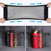 1pc Universal Car Storage Bag Double Mesh Trunk Storage Net Car Built-in Storage Bag with Car Fire Extinguisher Fixed Net