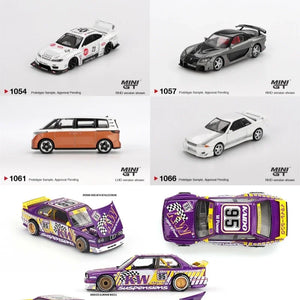 **New Arrivals **MINIGT Kaido house 1:64 S15 SILVIA ATHLETE RX-7 VeilSide R32 VeilSide White M3 Kaido KW V1 Diecast Model Car