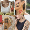10pcs Cool Pirate Series Tattoo Stickers Cartoon Anime Childer Temporary Tattoos Sticker Pack Toys Funny Birthday Reward Gift