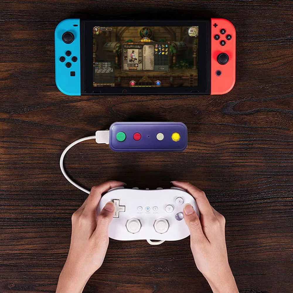 Wireless Bluetooth-compatible Adapter Converter for NGC/Wii/NES Classic Edition controller to for Switch /PC game accessory