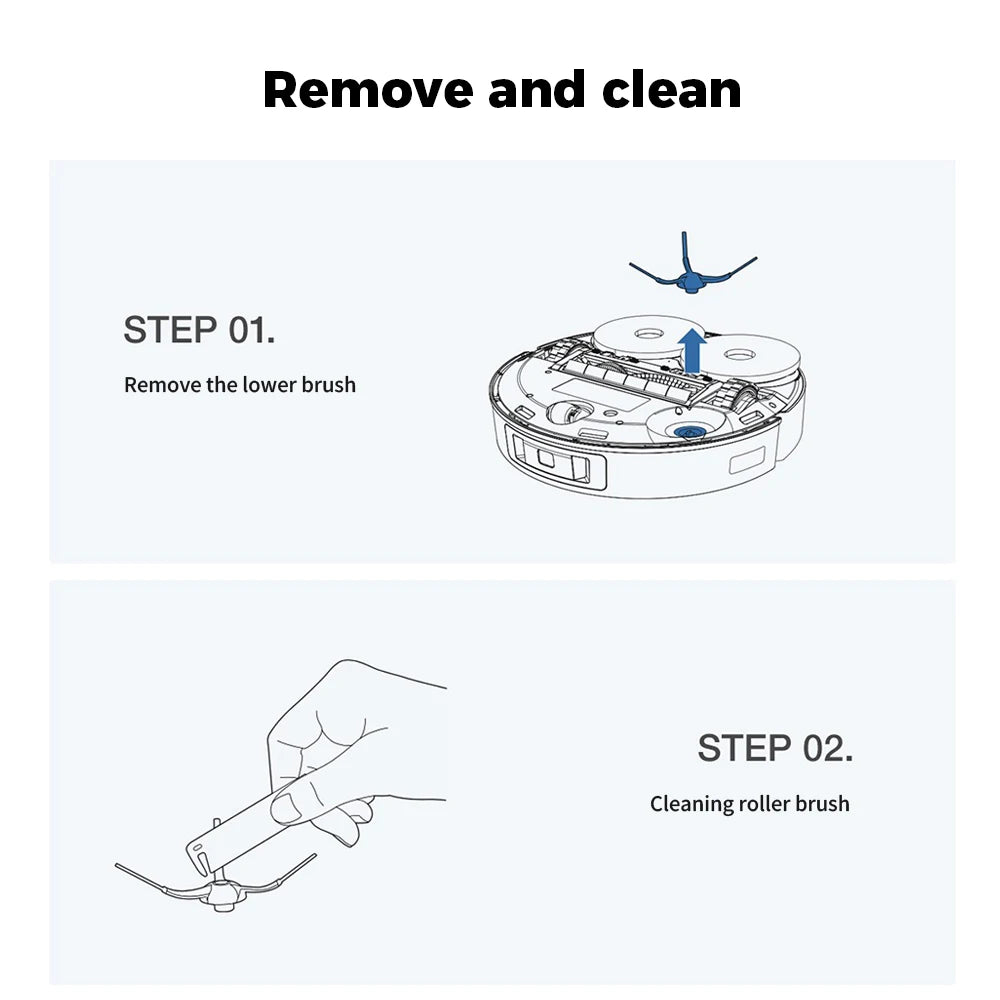 Anti-Scratch Side Brushes Parts For Ecovacs T5/T8/T8 Aivi//T9 max/N5/N8/N8+/N8 Pro/X1 OMNI/X1 TURBO/T20 PRO/T10 OMNI Sweep Robot