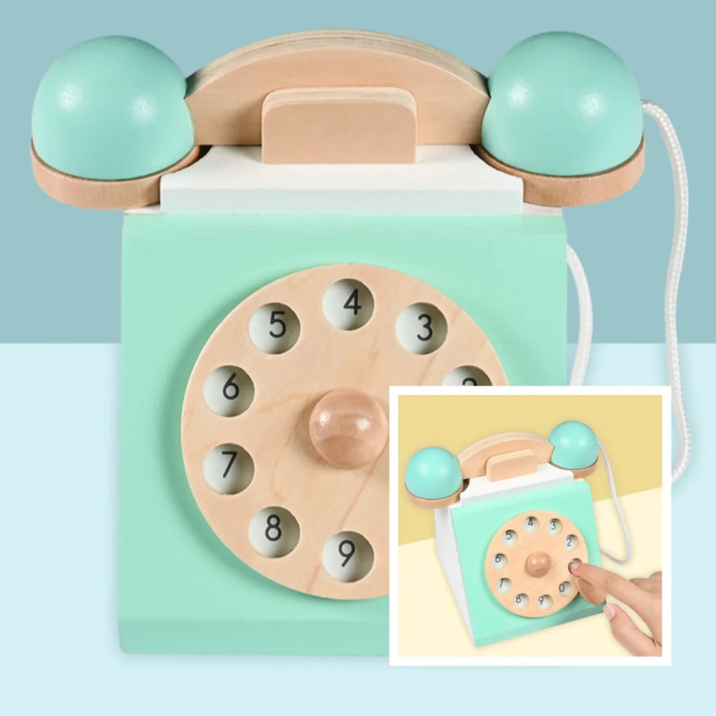 Children's simulated telephone, landline toy, baby model, early education, speaking, puzzle button, making phone calls