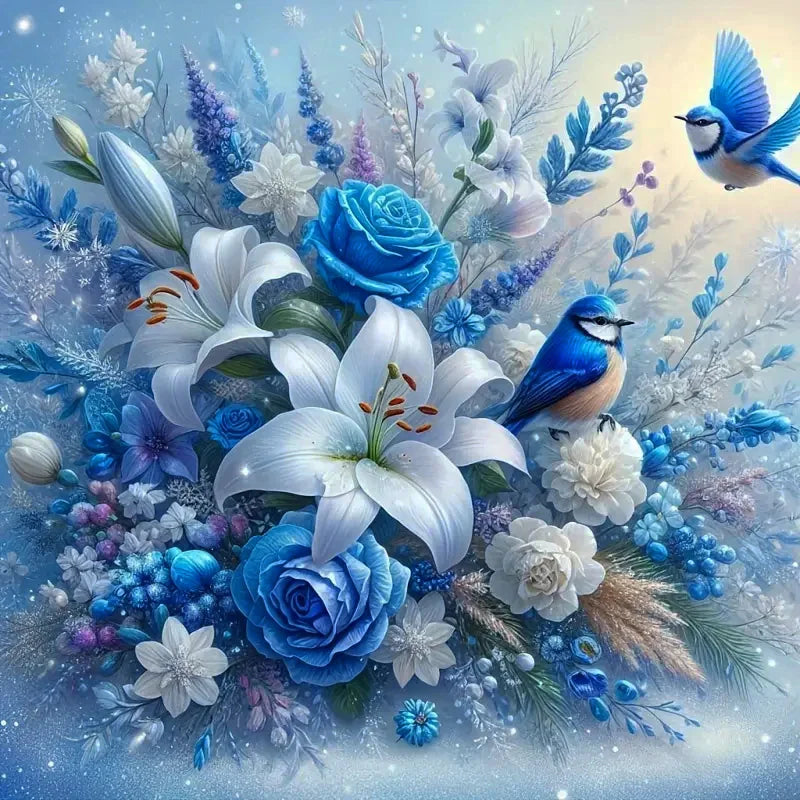 Huacan New Arrivals Diamond Painting Flower Full Round Square Drill Mosaic Animal Bird Diy Gift Art Home Decoration Craft Kit