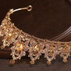 2025Bridal HeadwearWomen's Ballroom Crown Baroque Crystal Tiaras And Crowns Bridal Wedding Hair Accessories Jewelry