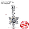 Hot Sale New Arrivals 925 Sterling Silver Snowflake Bell Christmas Series Dangle Charm Fit Original Bracelet Kids Jewelry Gift