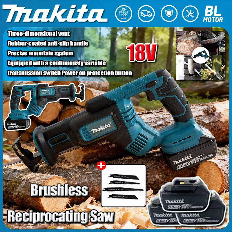 2026 New Sale Makita Brushless Grinder Butter Gun Chainsaw Inflator Combination Silicone Gun Cutting Machine Set for 18v Battery