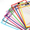Dry Erase Pockets Reusable File Holder Transparent A4 Folders Kids Teaching Drawing Board Stationary Files Card Storage Supplies