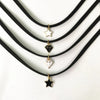 New Arrivals Fashion Collares Collier Black Velvet Leather Five-Pointed Star Pendants Chokers Necklaces For Women Jewelry