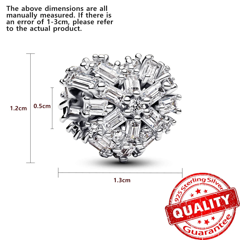 Hot Sale New Arrivals 925 Sterling Silver Snowflake Bell Christmas Series Dangle Charm Fit Original Bracelet Kids Jewelry Gift