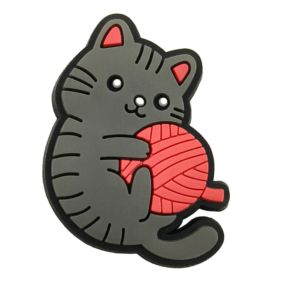 New Arrivals Cute Cat Shoe Charms for Crocs Accessories Decorations Sandals Shoe Pins Women Favor Gifts