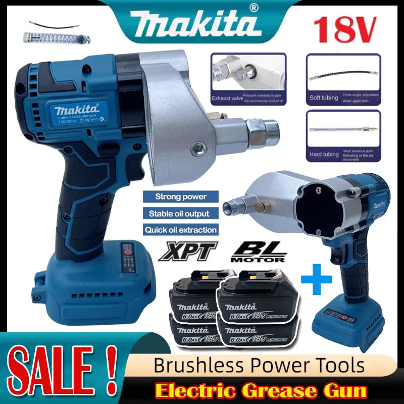 2026 New Sale Makita Brushless Grinder Butter Gun Chainsaw Inflator Combination Silicone Gun Cutting Machine Set for 18v Battery