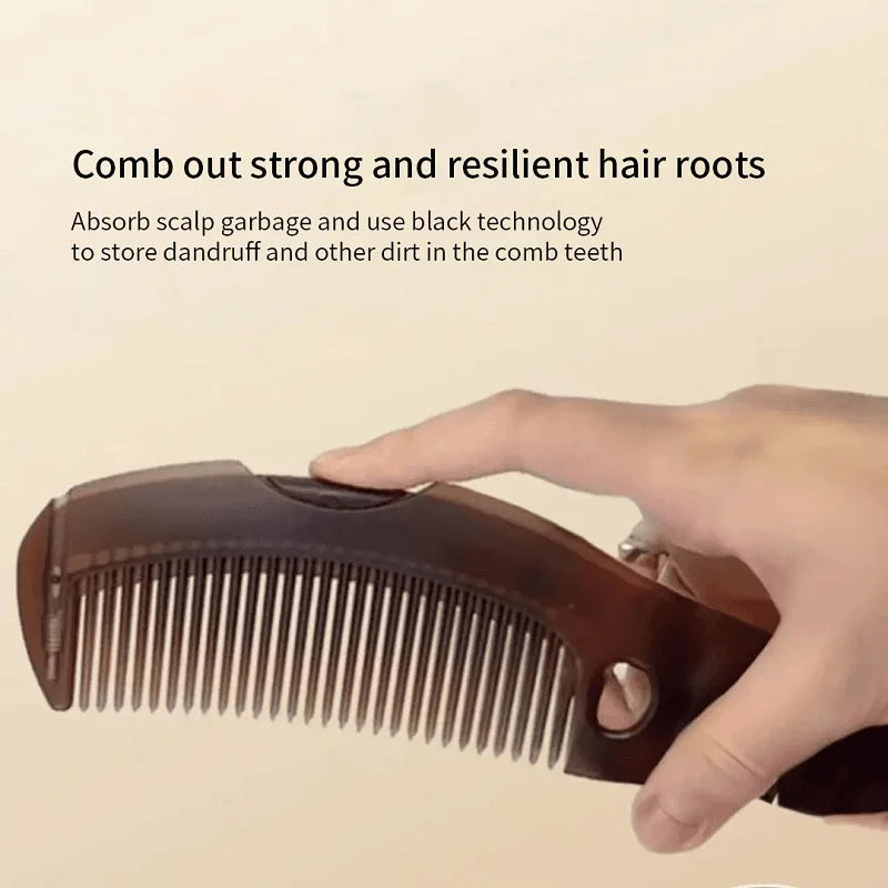 Dandruff Removal Scalp Hair Combs Hair Dressing Comb Self-Cleaning Anti-Static Massage brushes Hair Salon styling tools