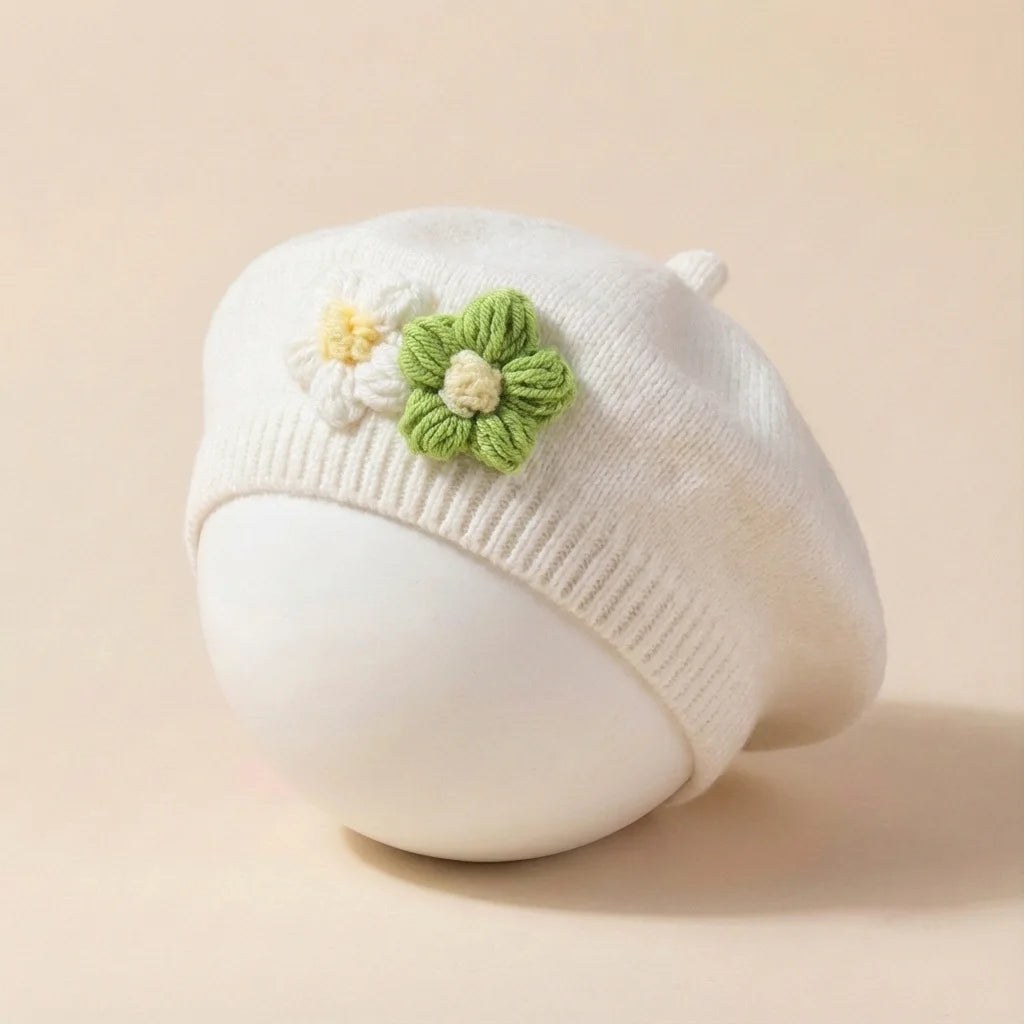 New Baby Beret Spring Thin Knitted Children's Painter Hat European and American Baby Products Boys and Girls Baby Hats