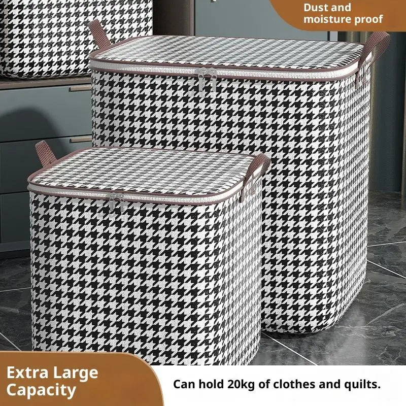 Hot Sale 220L Big Size Clothes Storage Box With Cover Large Laundry Basket Organizer Bag For Baby Foldable