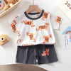 Kids Clothes Set Baby BoyT-Shirt Shorts Summer Clothing Cotton Cartoon Casual Boys Tracksuit Children Baby Clothes Set For 0-6Y