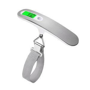 50kg/110lb Hand Held Digital Luggage Scale LCD Electronic Hanging Belt Scale For Travel Suitcase Baggage Electronic Weight Scale