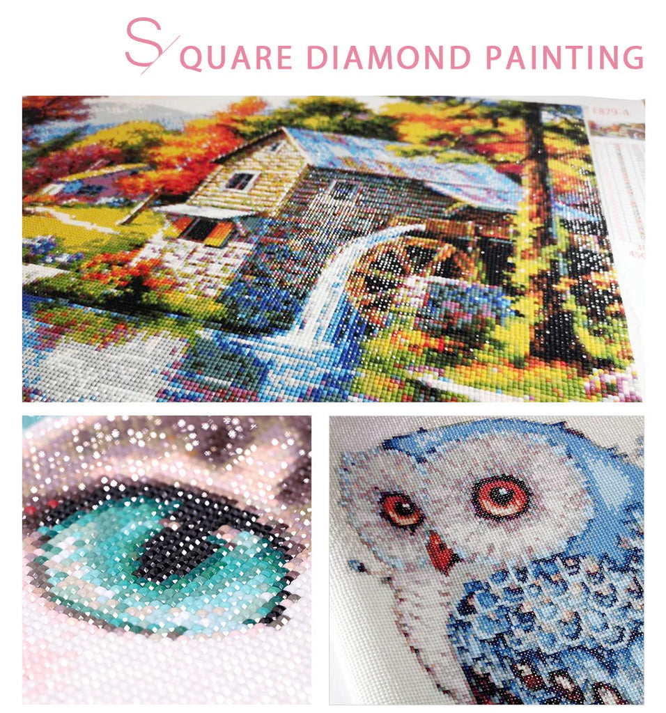 HUACAN Full Diamond Painting Tree New Arrivals 2024 Diamond Mosaic Landscape Rhinestone Pictures Craft Kit