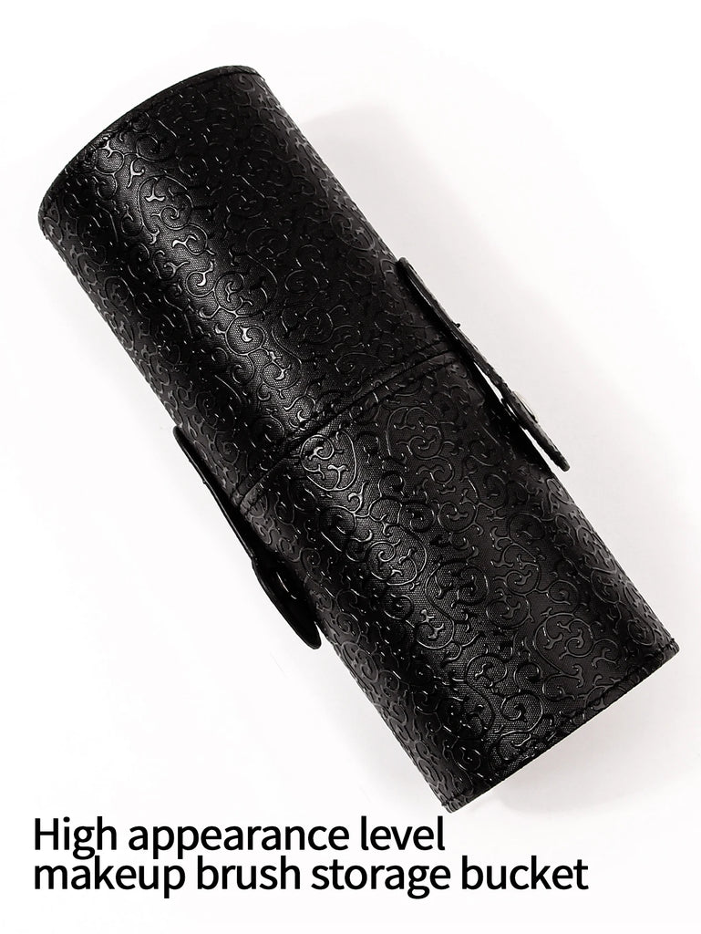 Black 20-piece makeup tool set: 13 makeup brushes +3 pieces of beauty eggs +3 pieces of powder puff +1 piece of storage bucket