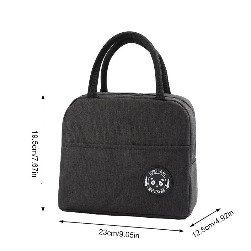 Portable Oxford Lunch Bags Fresh Cooler Pouch For Office Students Convenient Lunch Box Food Container Bag