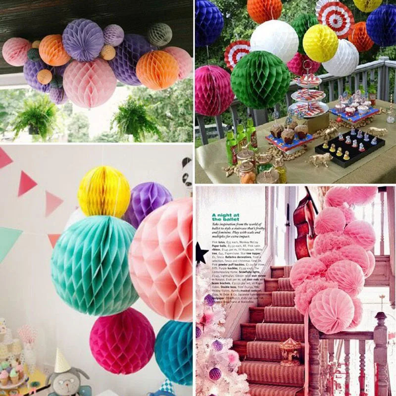 5Pcs Circular Paper Lantern Balls for Home DIY Decoration Weddings Parties Lanterns Birthday Decorations Baby Shower Supplie