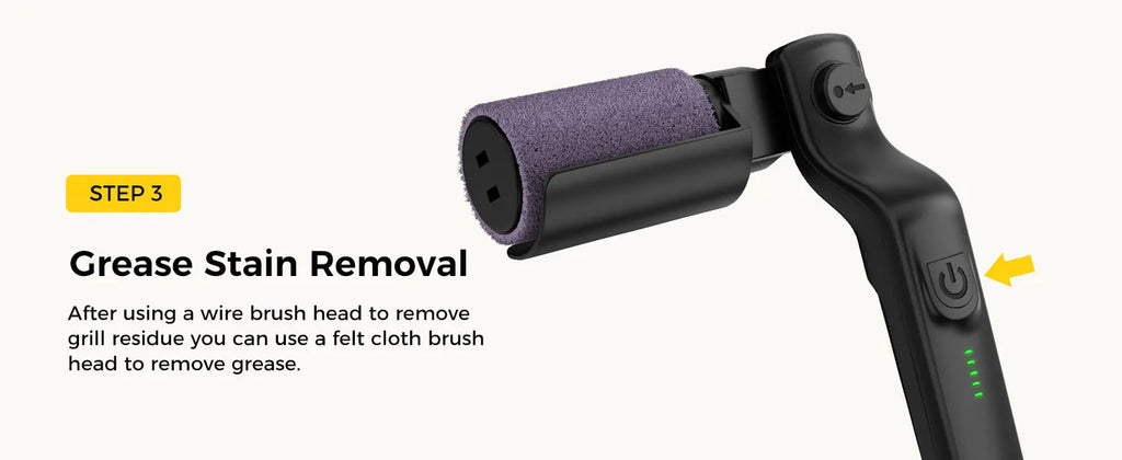 Electric BBQ Cleaner Brush Wireless Stainless Steel Rotary Grill Brush for Outdoor Grill Steam BBQ Cleaning Brush Accessoires