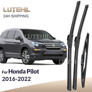 For Honda Pilot 2016-2022 2017 2018 2019 2020 2021 Wiper Front&Rear Wiper Blades Windshield Windscreen Window Brushes 26