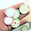 5Pcs Cute Cartoon Dish Plate Model Dollhouse Miniature Patterned Plate Props Toys For Dollhouse Kitchen Accessories