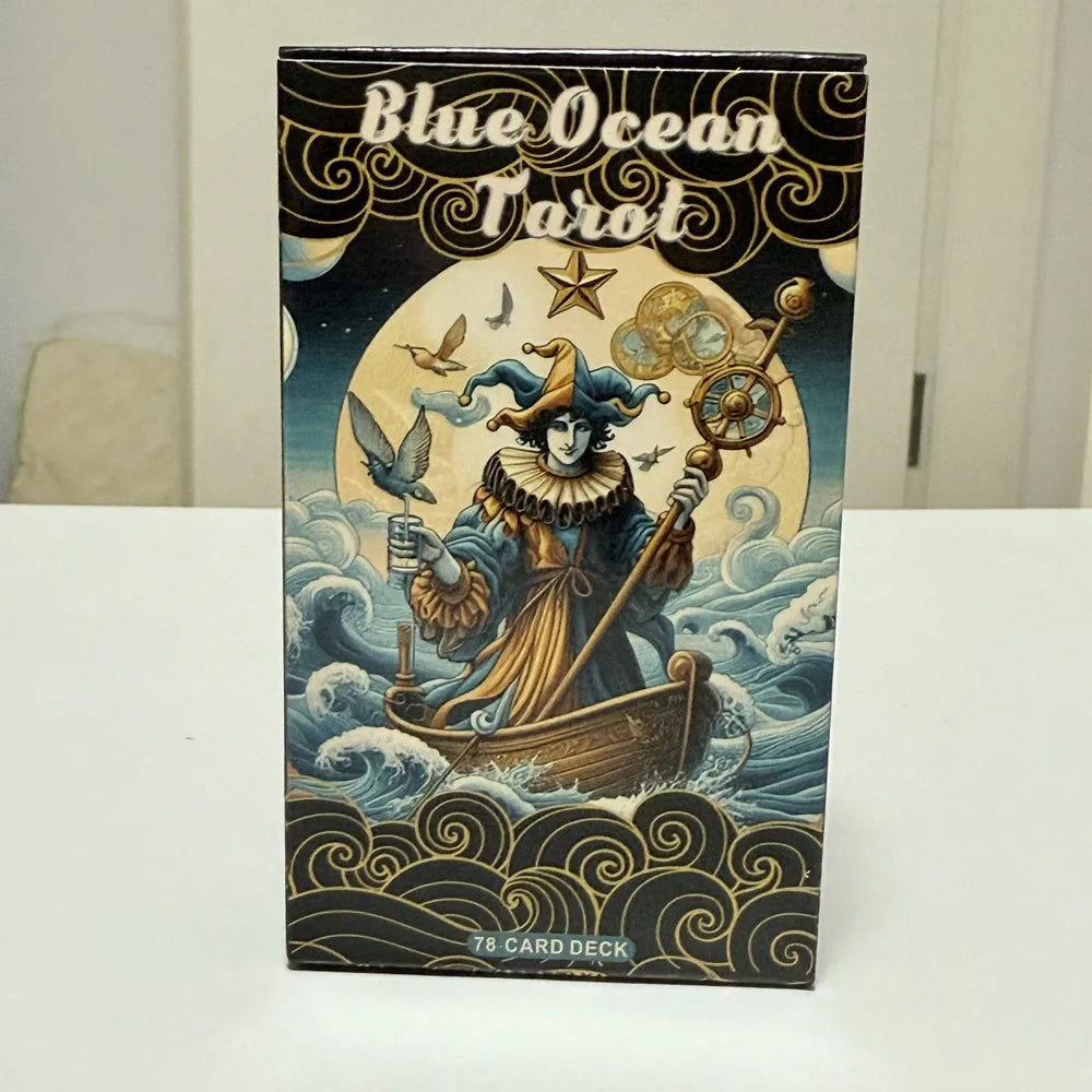 Blue Ocean Tarot cards 78pcs English Divination Fate Oracle Borad Playing Games