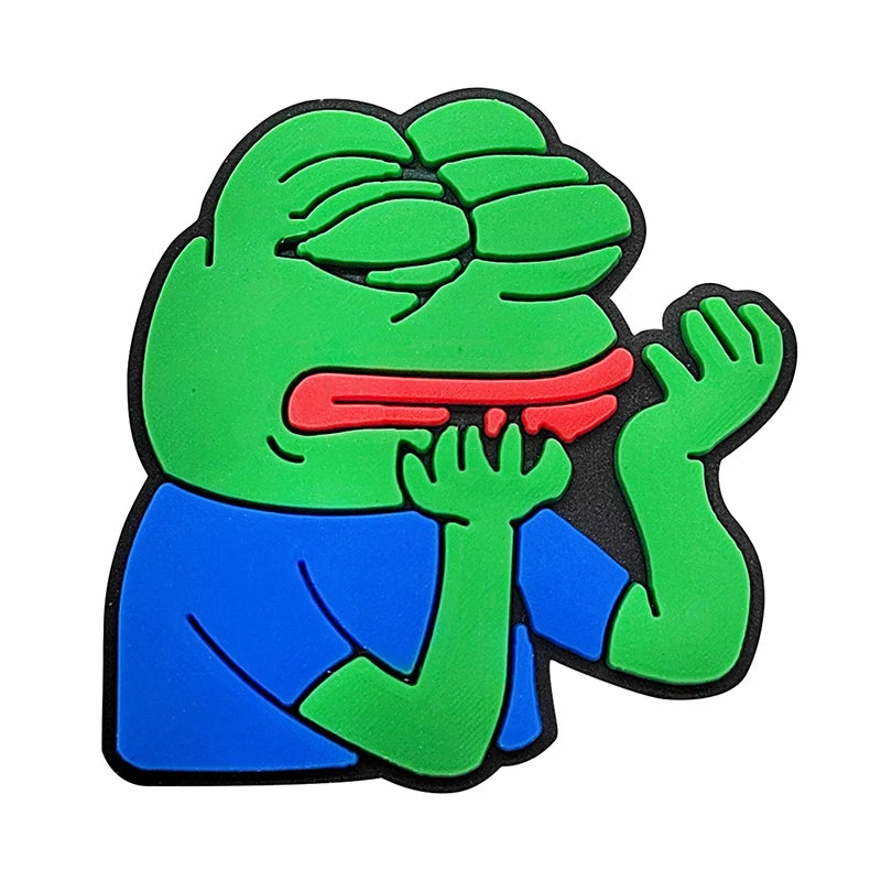 New Arrivals Cute Frog Animals Shoe Charms for Croc Sandals Accessories Shoe Decorations Pins Women Favor Gifts