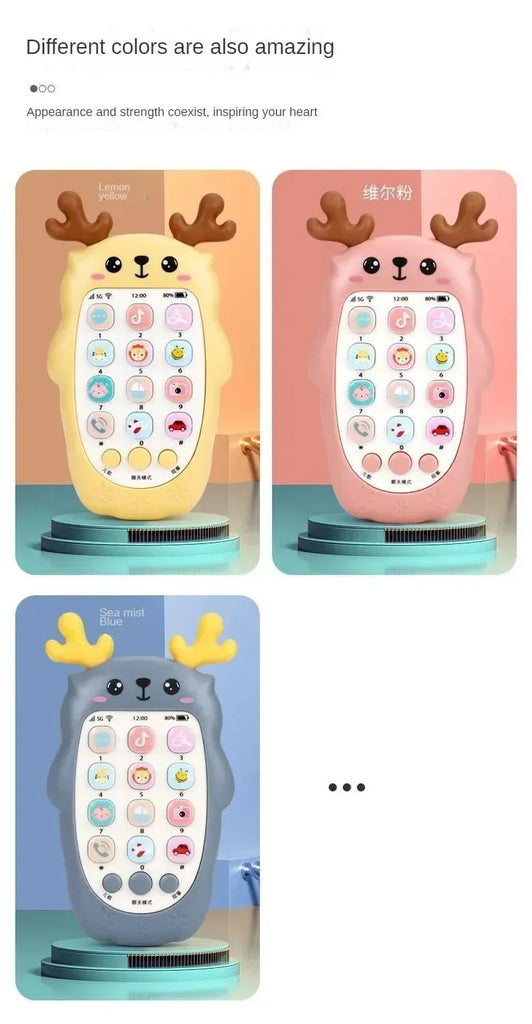 Baby Phone Toys Bilingual Telephone#Teether Music*Voice Toy_Early Educational Learning.Machine&Electronic*Children Gift Baby Toy