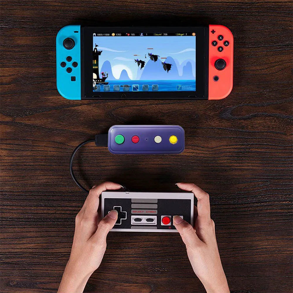 Wireless Bluetooth-compatible Adapter Converter for NGC/Wii/NES Classic Edition controller to for Switch /PC game accessory