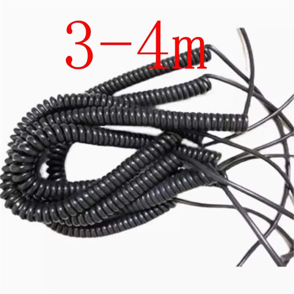 6/7/12/14/15/16/18/19/21/26 Cores Spiral Cable for CNC Electronic Handwheel Spring Wire Cable Manual Pulse Generator 3-4m
