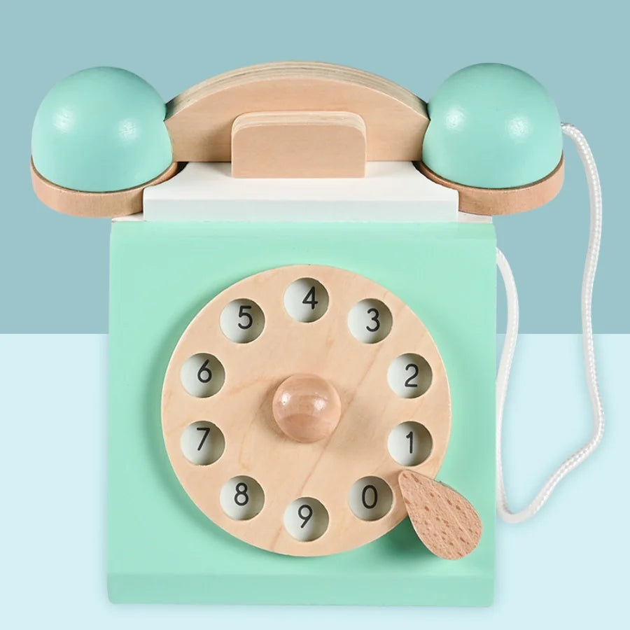Children's simulated telephone, landline toy, baby model, early education, speaking, puzzle button, making phone calls