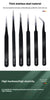 6pcs Precision Long Tweezers Set ESD Anti-Static Stainless SteelTweezers Repair Tools For Electronics Repair Soldering Craft