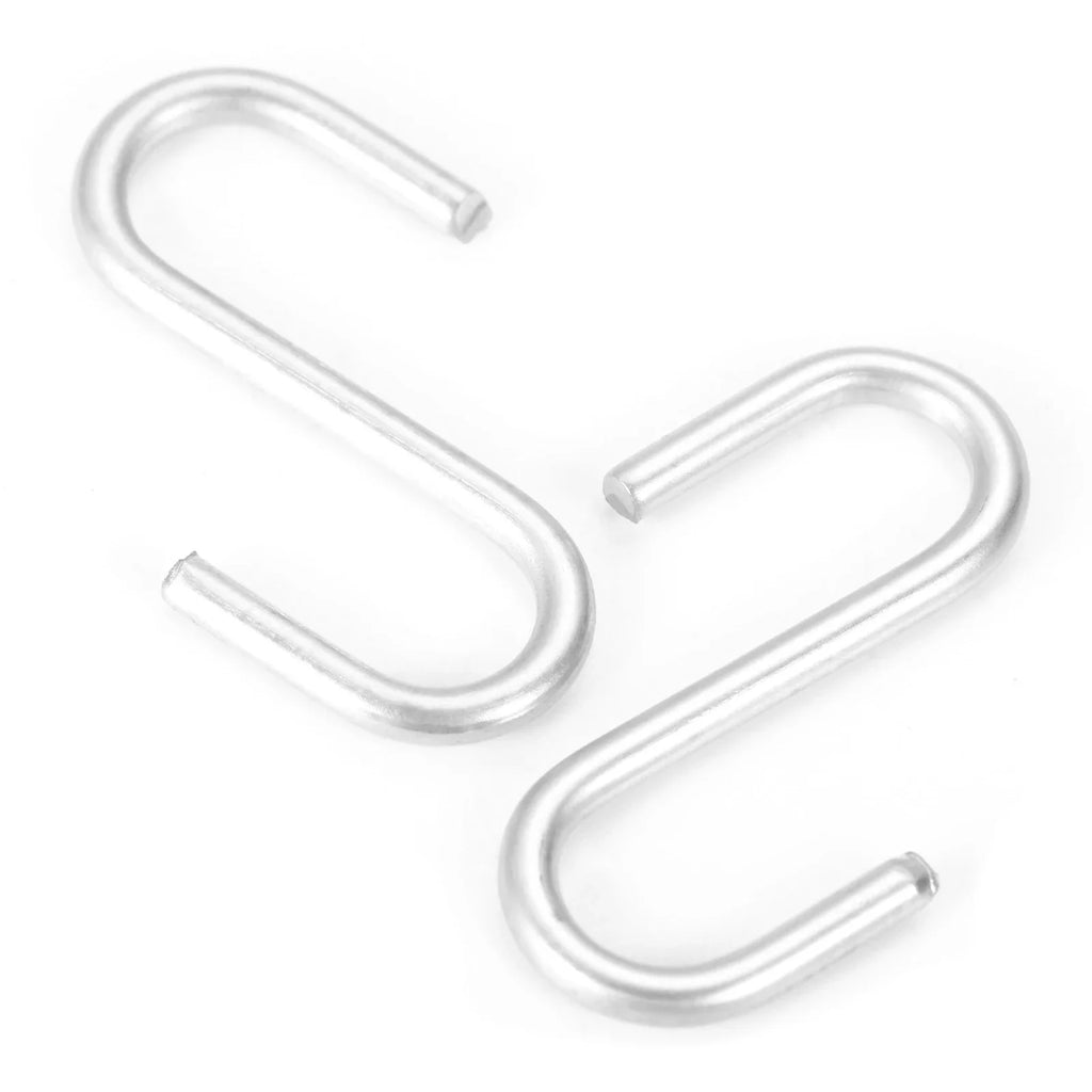 20pcs Metal S Shaped Hooks 30*11mm Silver for Hanging Clothes Handbags Scarfs Kitchen Utensils Closet Door Shelves Storage Hook