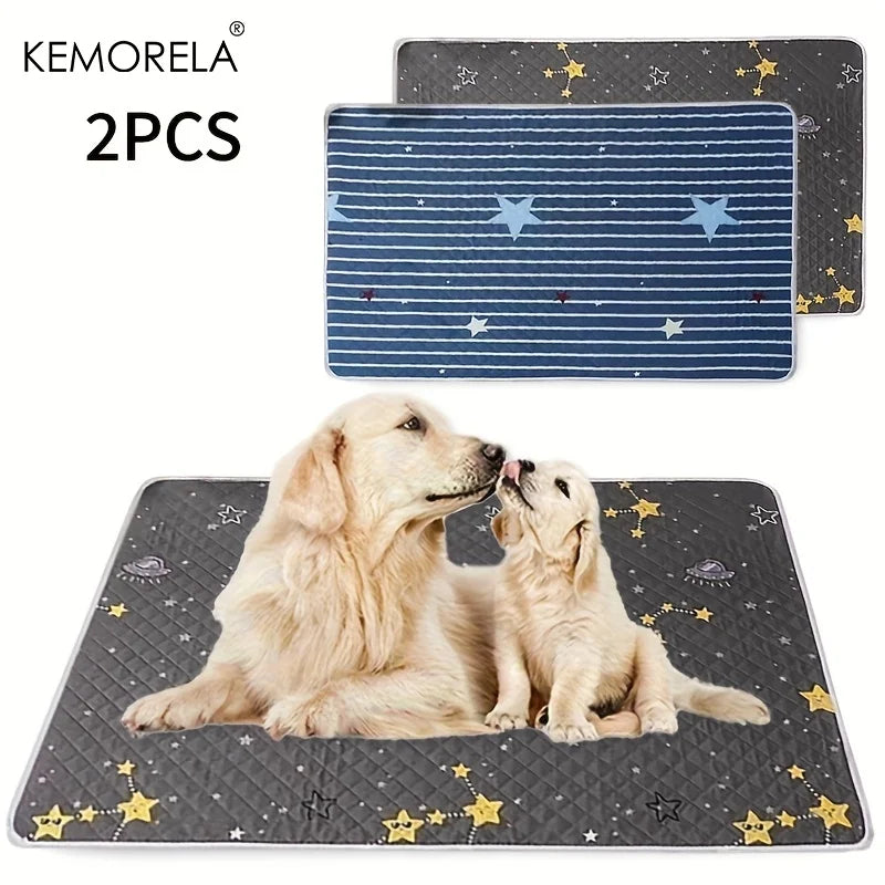 2PCS Washable Dog Training Mats Reusable Designed Specifically For Pet Training Suitable For Cars Sofas Living Room And Outdoor