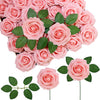 PE Foam Rose Artificial Flower Wedding Bride Bouquet Accessory Garland Home vase table Outdoor Garden festival Party DIY Decor