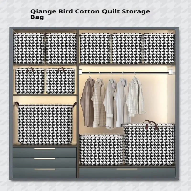 Hot Sale 220L Big Size Clothes Storage Box With Cover Large Laundry Basket Organizer Bag For Baby Foldable