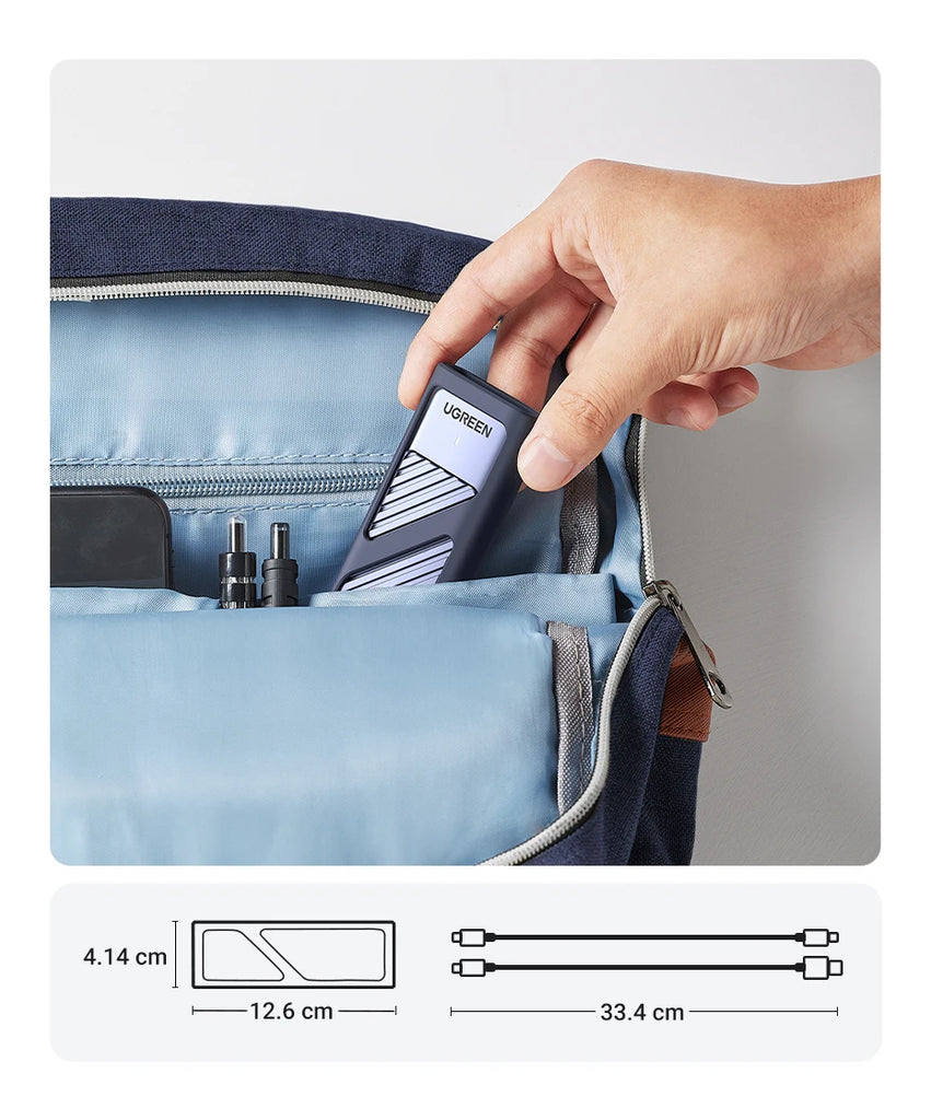 BR Sale UGREEN M2 SSD Case M.2 NVMe SATA SSD Enclosure Adapter 20Gbps USB 3.2 Gen2 USB C External Enclosure