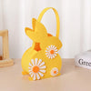 Easter Bunny Basket Kids Candy Tote Bag Soft Felt Gift Storage Basket 2026 Easter Party Decoration Egg Hunt Game Props