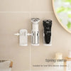 White Electric Razor Holder Non-punching Spring Clip Storage Rack Strong Load-bearing Anti-falling