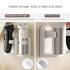 White Electric Razor Holder Non-punching Spring Clip Storage Rack Strong Load-bearing Anti-falling