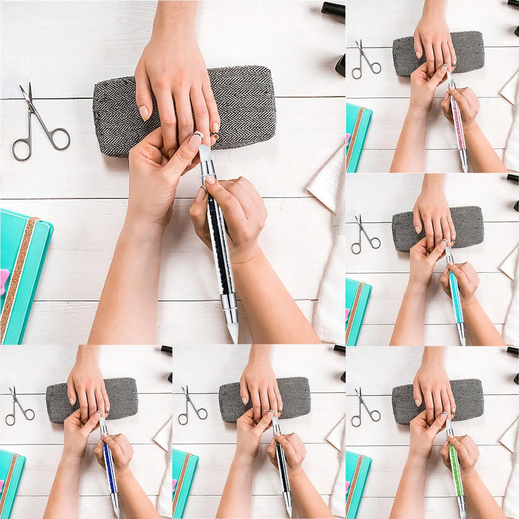 Silicone Nail Brush NailArt Pen DualTipped Silicone Nail Tools NailArt Sculpture Pen Brushes NailArt Tools For Home